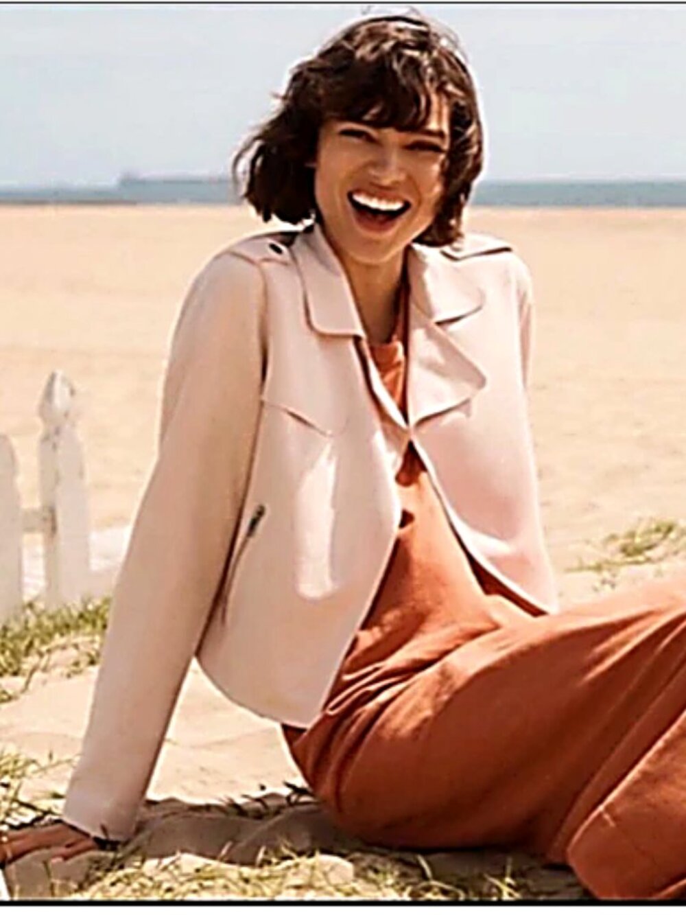 Anthropologie Expressway Faux Suede Moto Jacket light Pink Cropped Biker XS